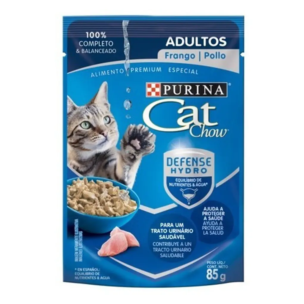 Pack 15 Cat Chow Adultos Pollo 85 Gr-comida Para Gato 1