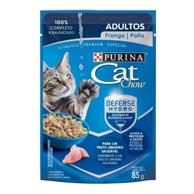 Pack 15 Cat Chow Adultos Pollo 85 Gr-comida Para Gato 1