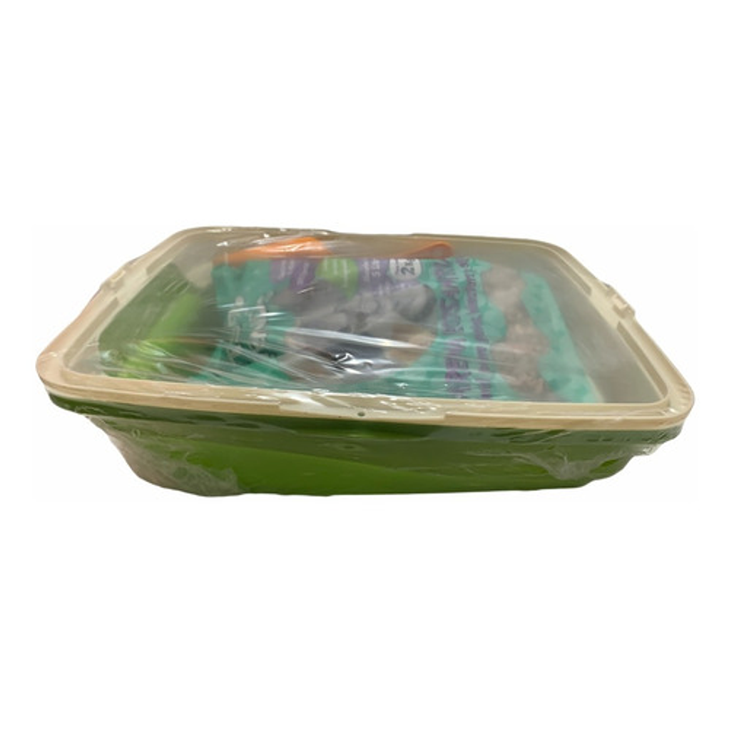 Arenero Ó Bandeja Sanitaria Con Borde+pala+2kg De Arena 4