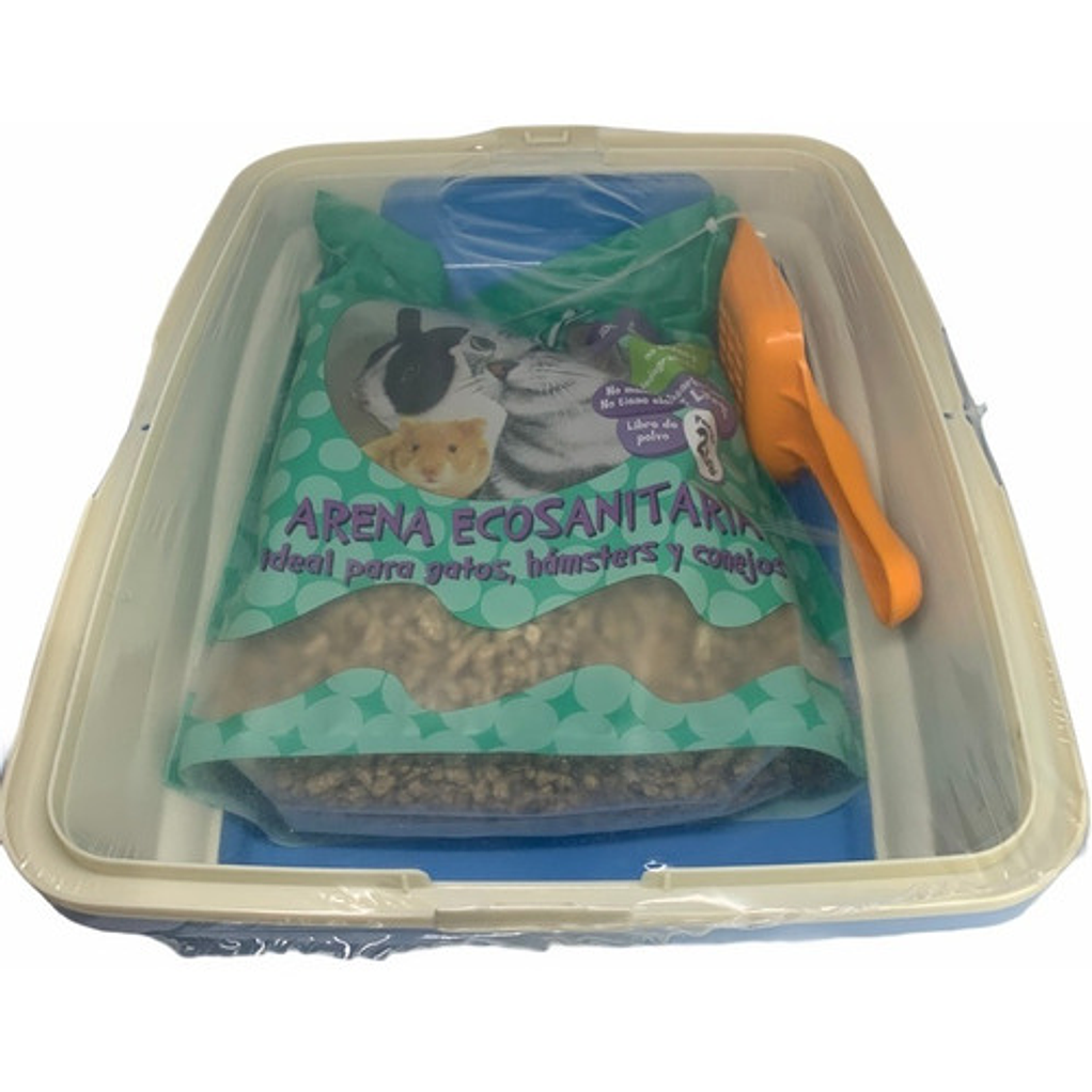 Arenero Ó Bandeja Sanitaria Con Borde+pala+2kg De Arena 7