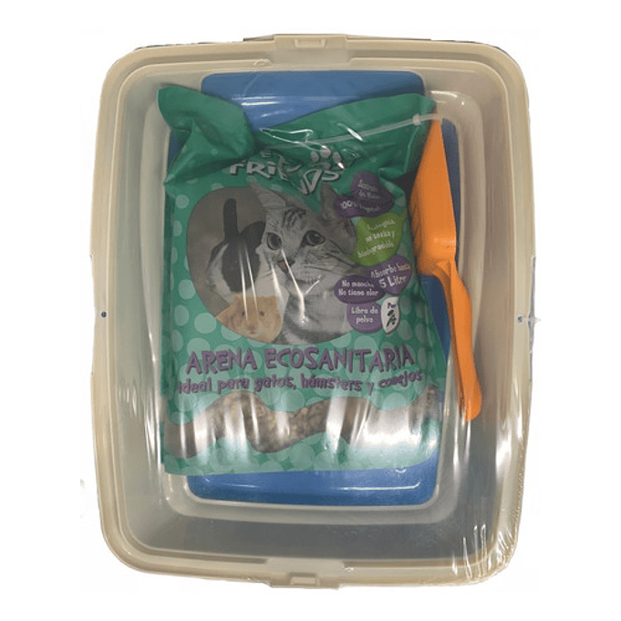 Arenero Ó Bandeja Sanitaria Con Borde+pala+2kg De Arena 8