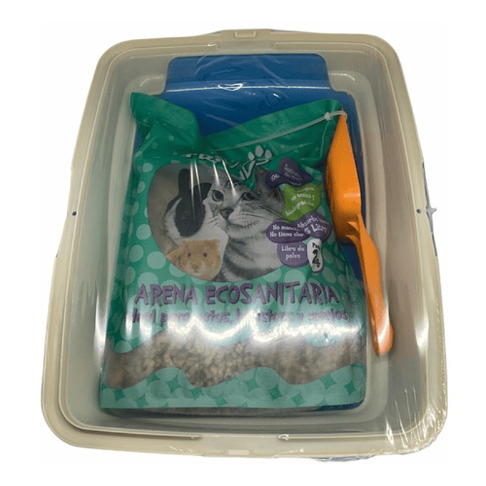 Arenero Ó Bandeja Sanitaria Con Borde+pala+2kg De Arena 9