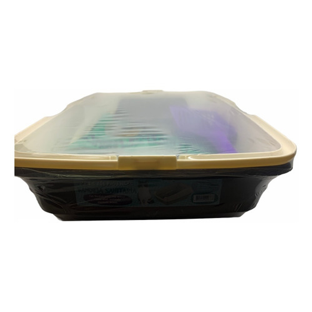 Arenero Ó Bandeja Sanitaria Con Borde+pala+2kg De Arena 15