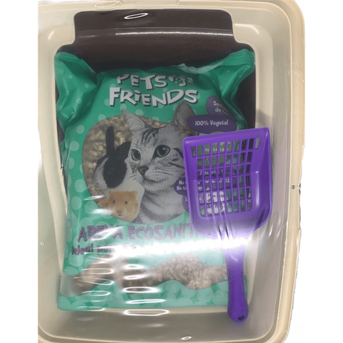 Arenero Ó Bandeja Sanitaria Con Borde+pala+2kg De Arena 17