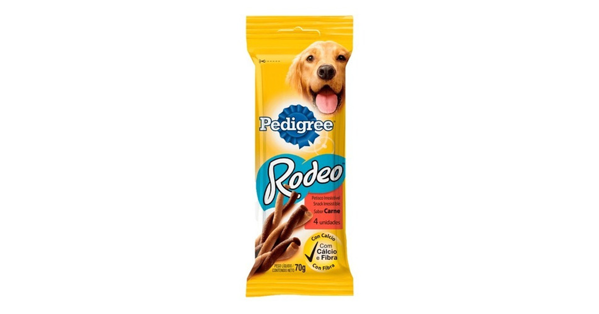 Pedigree Rodeo Carne-snack Para Perro 20 Pack De 4 Unid C/u