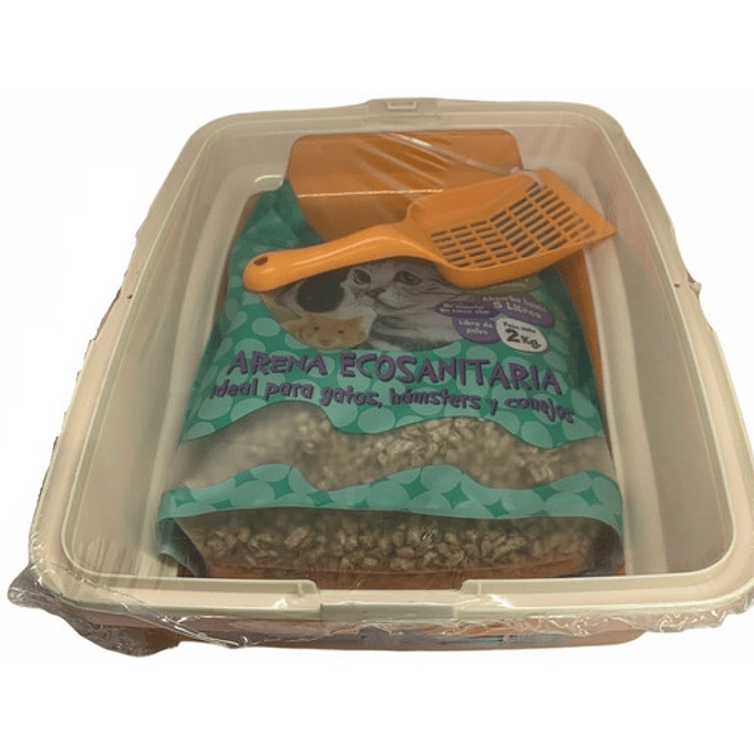 Arenero Ó Bandeja Sanitaria Con Borde+pala+2kg De Arena 22