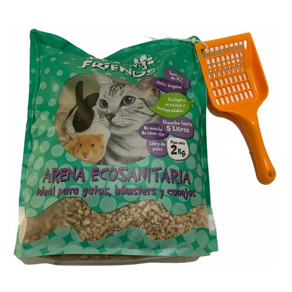 Arenero Ó Bandeja Sanitaria Con Borde+pala+2kg De Arena 23