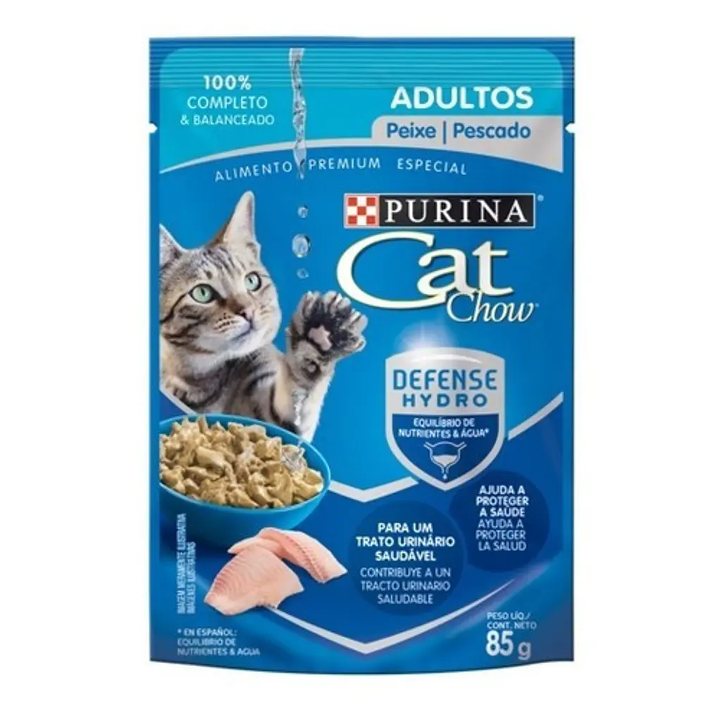Pack 15 Cat Chow Adultos Pescado 85 Gr-comida Para Gato 1