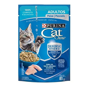 Pack 15 Cat Chow Adultos Pescado 85 Gr-comida Para Gato
