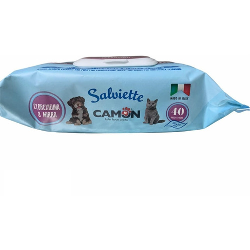 Toallas Húmedas Perros/gatos/mascotas Clorhexidina Y Mirra 3