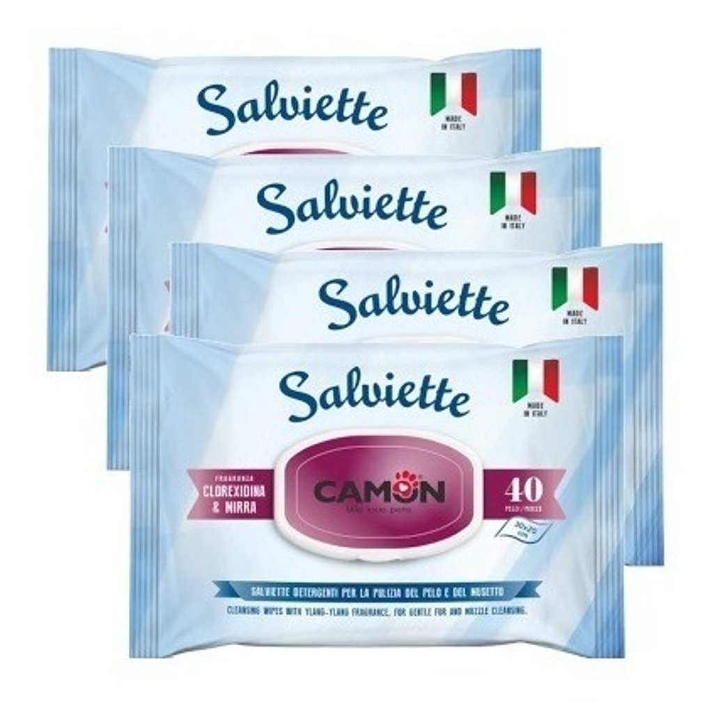 Toallas Húmedas Perros/gatos/mascotas Clorhexidina Y Mirra 4