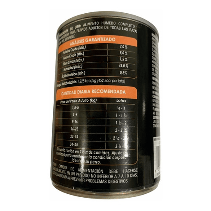 12 Latas Proplan Adulto Piel Sensible Perros De Salmón de 368.5gr 4