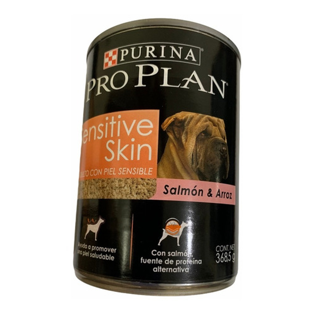 Lata De Proplan Adulto Piel Sensible Para Perros De Salmón 2