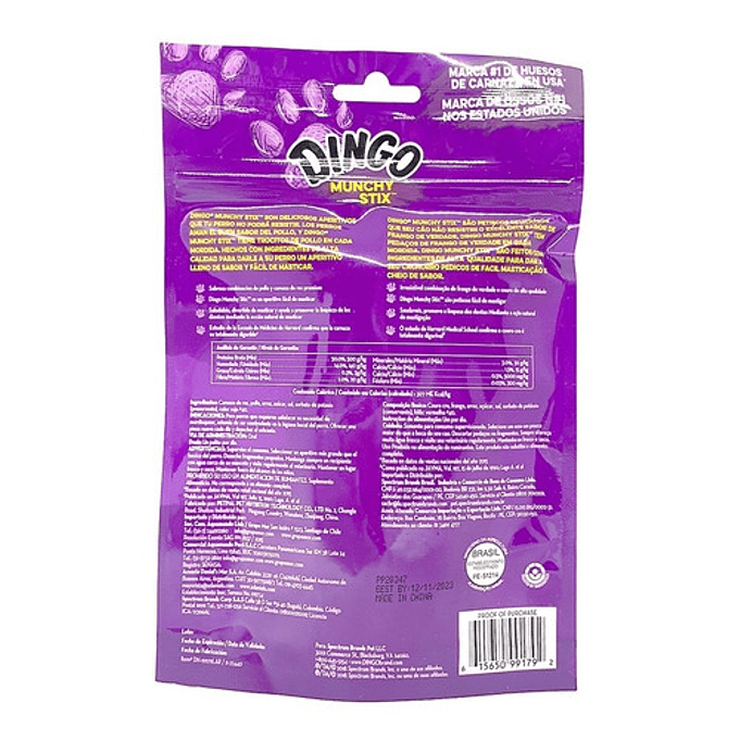 Dingo Munchy Stick Snack O Premios Para Perro 90gr 2
