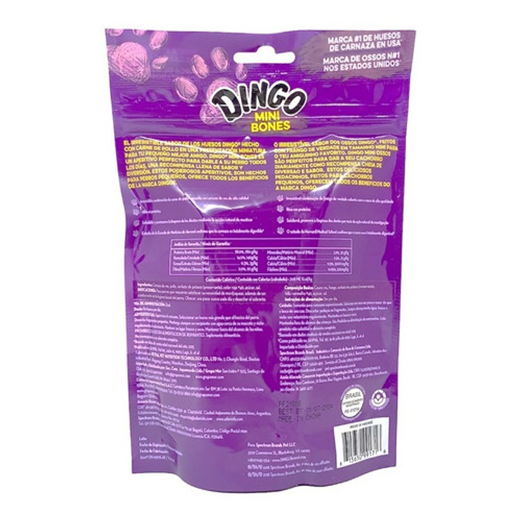 Dingo Mini Huesos- Snack O Premios Para Perro 70gr 2