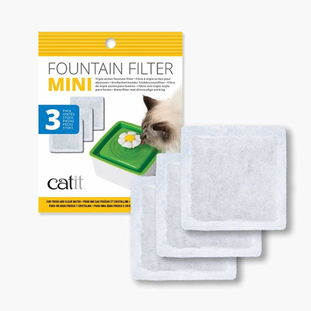 Catit Filtro Para Fuente Mini Flor- Gato 3 Unidades 1