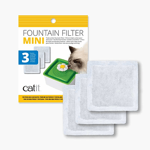 Catit Filtro Para Fuente Mini Flor- Gato 3 Unidades