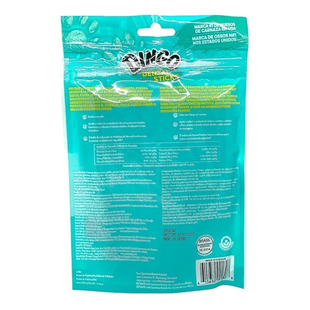 Dingo Dental Stick- Snack O Premios Para Perro 90gr 2