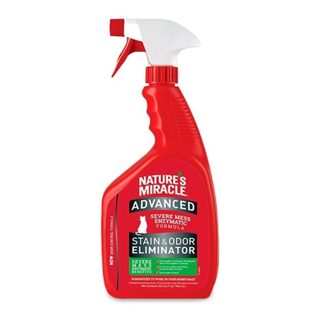 Eliminador De Manchas Y Olores Gatos 946ml Natures Miracle  1