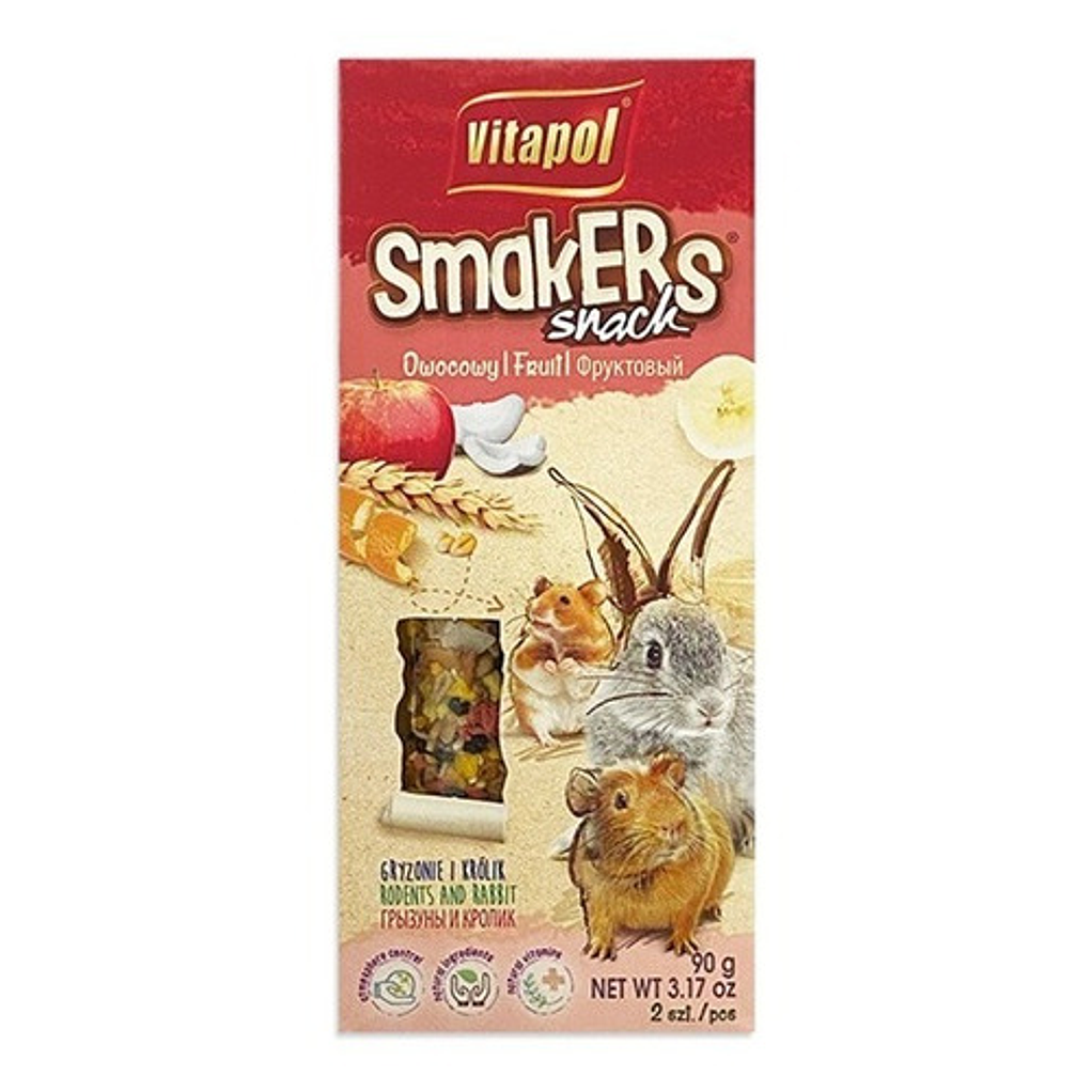 Barras Snack De Cereales Para Roedores 90 Gr Vitapol 1