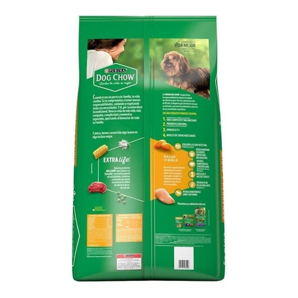 Alimento Dog Chow Adultos Minis Y Pequeños Carne Y Pollo 3kg 4