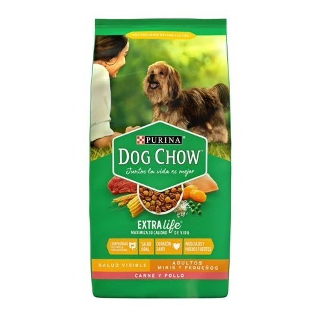 Alimento Dog Chow Adultos Minis Y Pequeños Carne Y Pollo 3kg 5