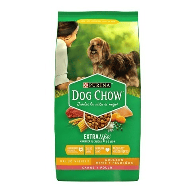 Alimento Dog Chow Adultos Minis Y Pequeños Carne Y Pollo 3kg 5