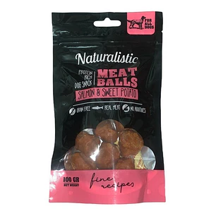 Naturalistic Meatballs Snack Sabor Salmon Y Camote 100 Gr