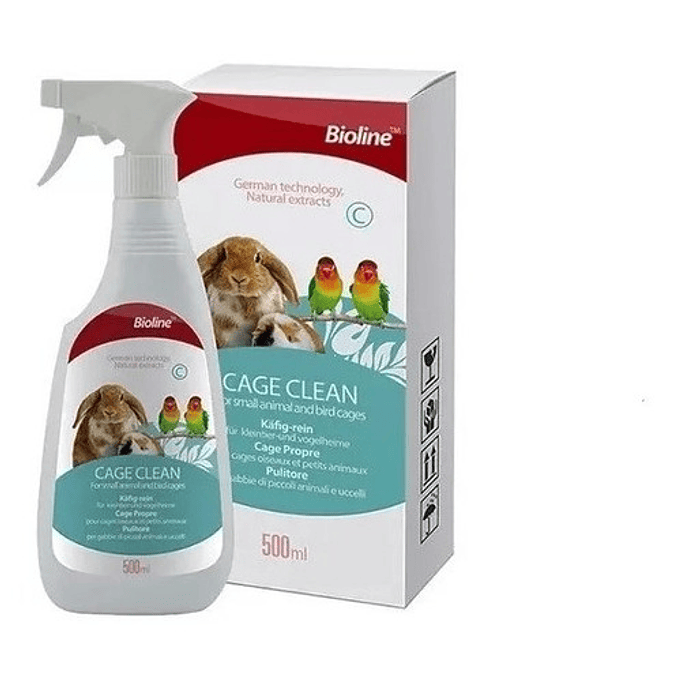  Limpiador De Jaulas Bioline Hamster, Aves, Conejos 500 Ml 1