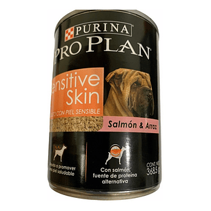 6 Latas Proplan Adulto Piel Sensible Perros De Salmón