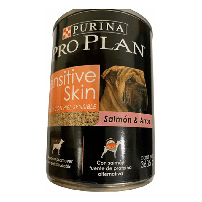6 Latas Proplan Adulto Piel Sensible Perros De Salmón 1