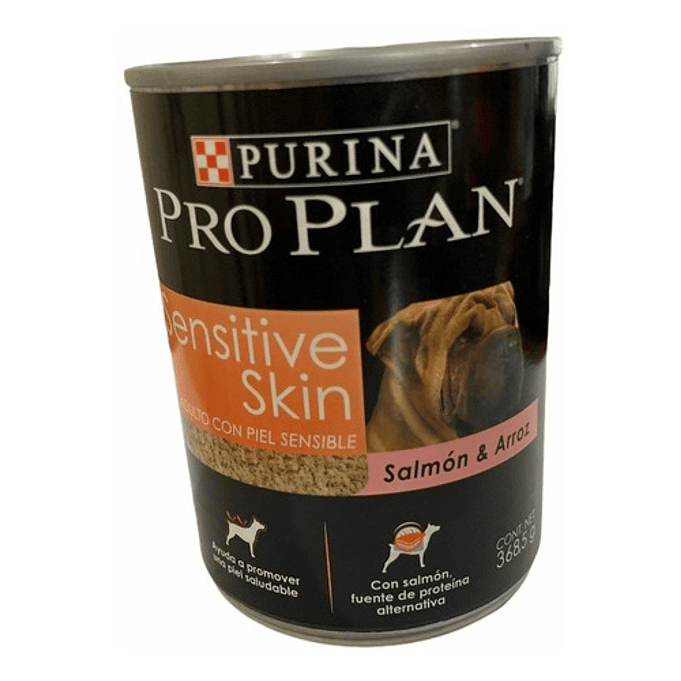6 Latas Proplan Adulto Piel Sensible Perros De Salmón 4
