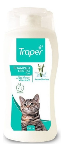Shampoo Traper Para Gatos lavanda 260ml