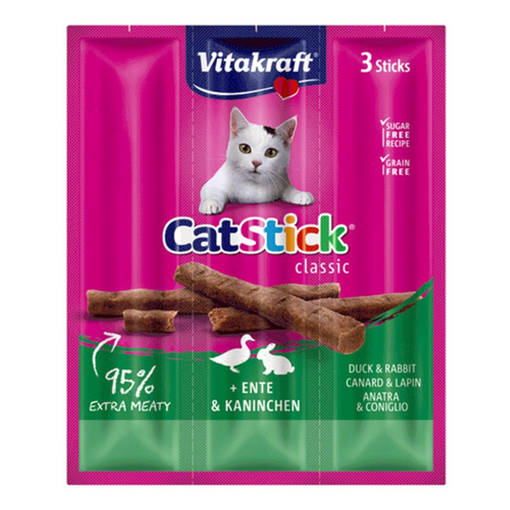 Vitakraft Gatos Stick Pato Y Conejo 3 Un 1