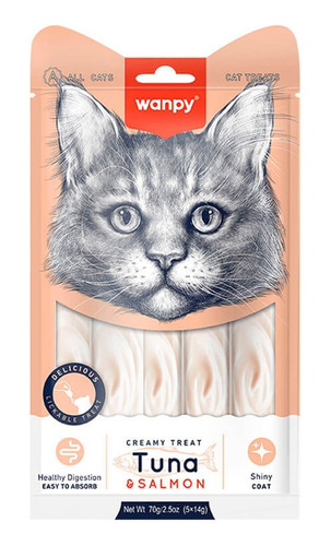 WANPY CREAMY TREAT TUNA & SALMON 70 GR