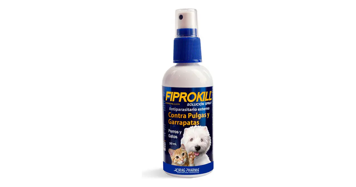 Fiprokill Spray 50ml Perro Gato-antiparasitario Externo