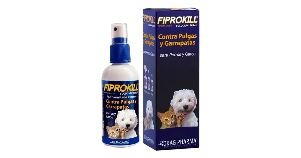 Fiprokill Spray 100ml Perro Gato-antiparasitario Externo