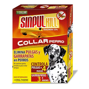 Collar Repelente Antipulgas Para Perros Sinpul Kill 