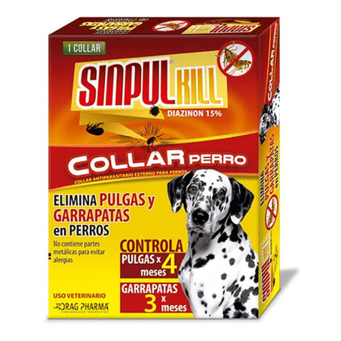 Collar Repelente Antipulgas Para Perros Sinpul Kill  1