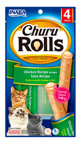 CHURU ROLLS CAT TUNA X 4