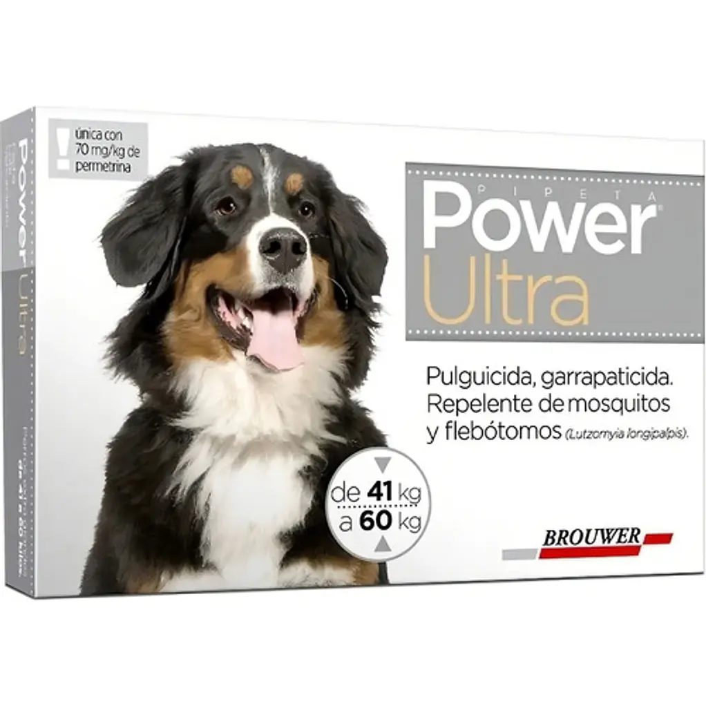 Power Ultra 41 A 60 Kg Pipeta Perro Anti Pulgas Garrapatas---VENCIMIENTO SEPTIEMBRE 2026--- 1