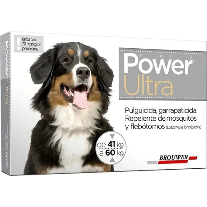 Power Ultra 41 A 60 Kg Pipeta Perro Anti Pulgas Garrapatas---VENCIMIENTO SEPTIEMBRE 2026--- 1