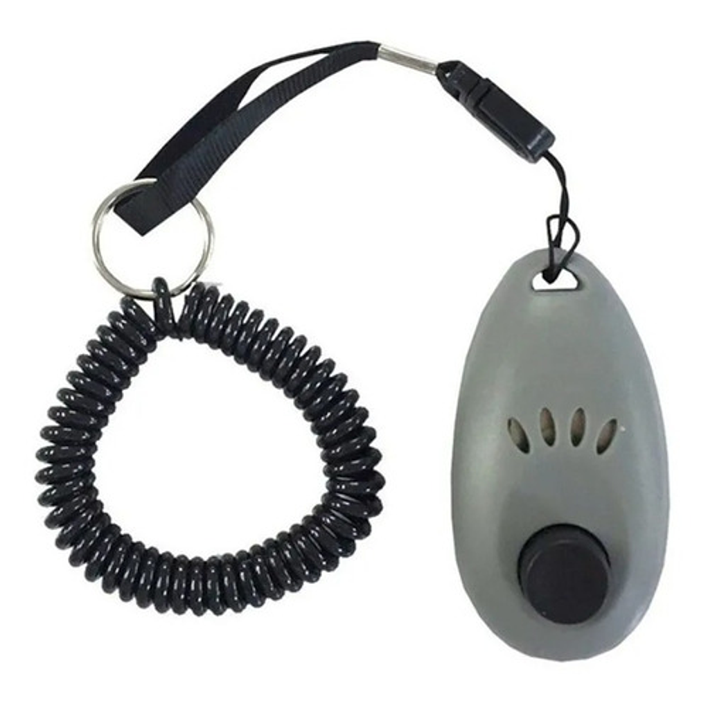 Clicker De Entrenamiento Pawise Para Perro- Adiestramiento Color Gris 1