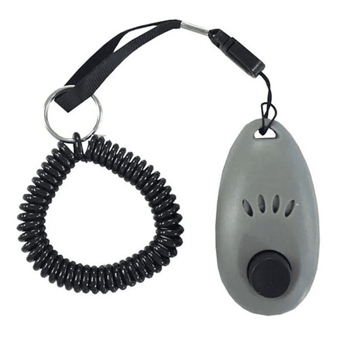 Clicker De Entrenamiento Pawise Para Perro- Adiestramiento Color Gris 1