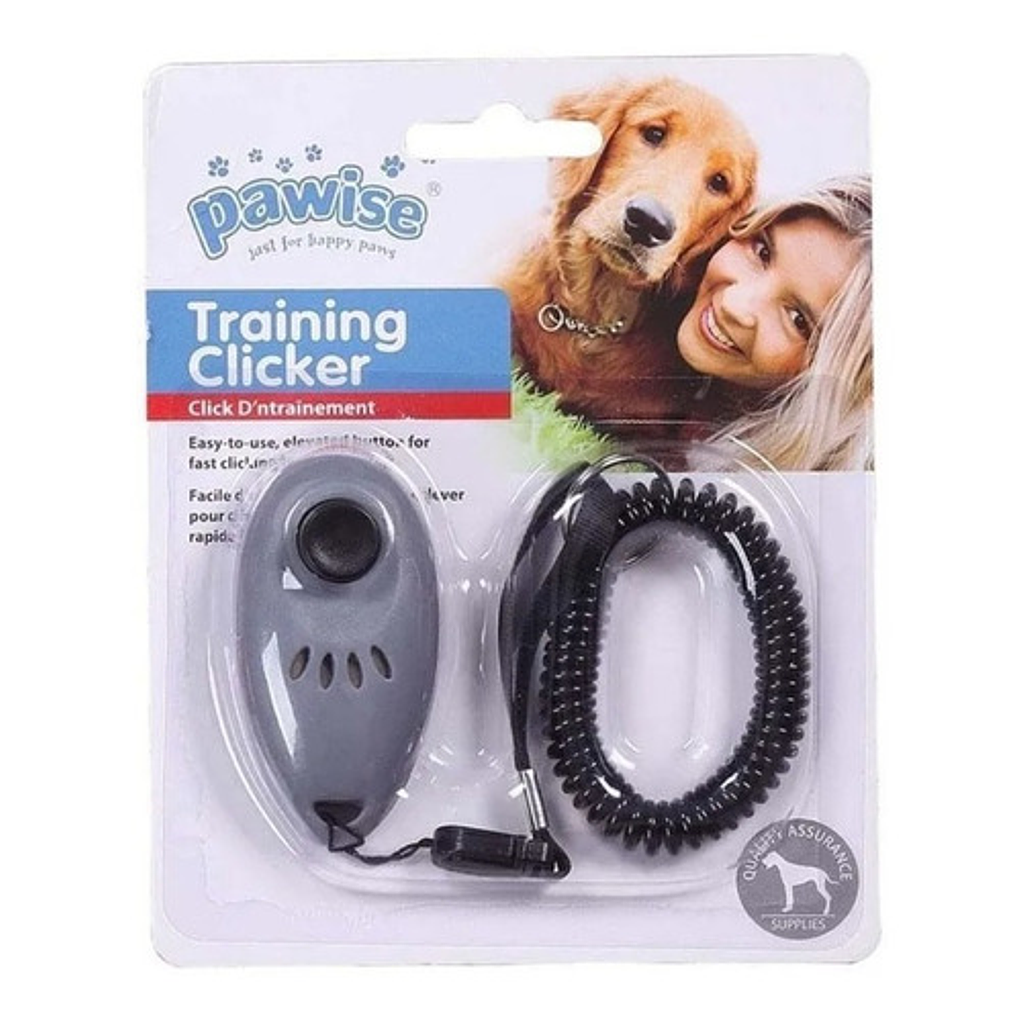 Clicker De Entrenamiento Pawise Para Perro- Adiestramiento Color Gris 2