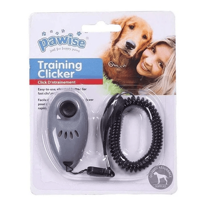 Clicker De Entrenamiento Pawise Para Perro- Adiestramiento Color Gris 2