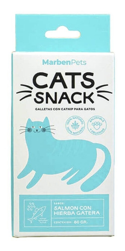 Galletas Cats Snack De Salmón con hierba Gatera 80g