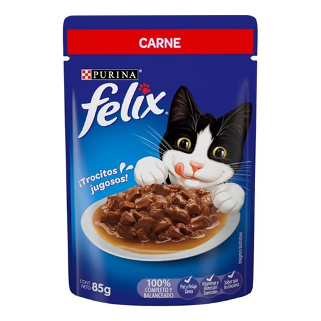 Sachet Felix Sensación Carne Salsa 6 Unidades 1