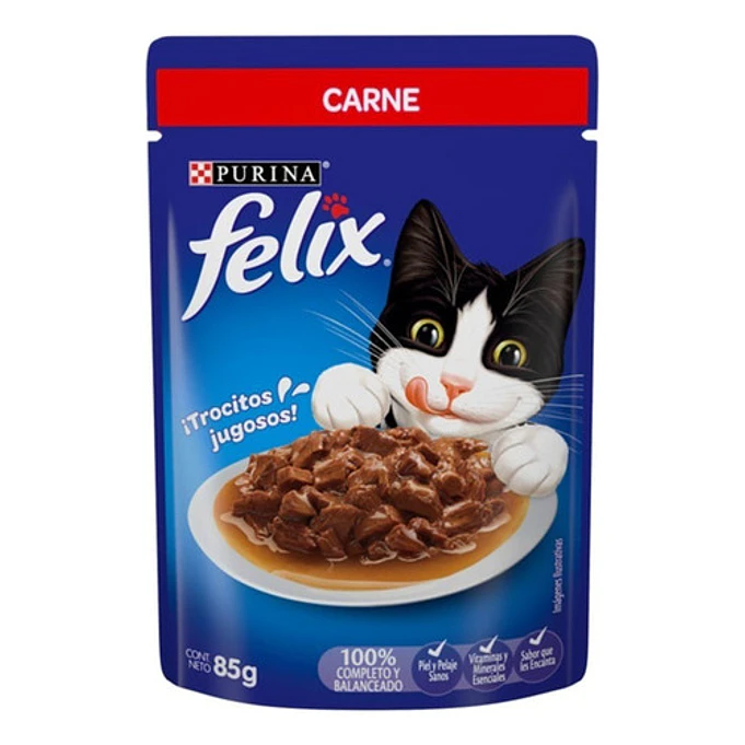 Sachet Felix Sensación Carne Salsa 6 Unidades 1