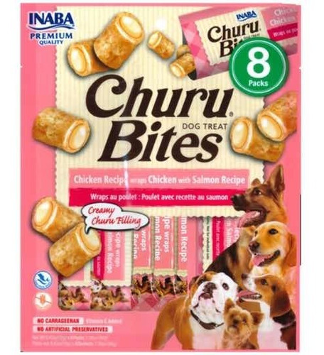 CHURU BITES PERRO SABOR POLLO CON SALMÓN